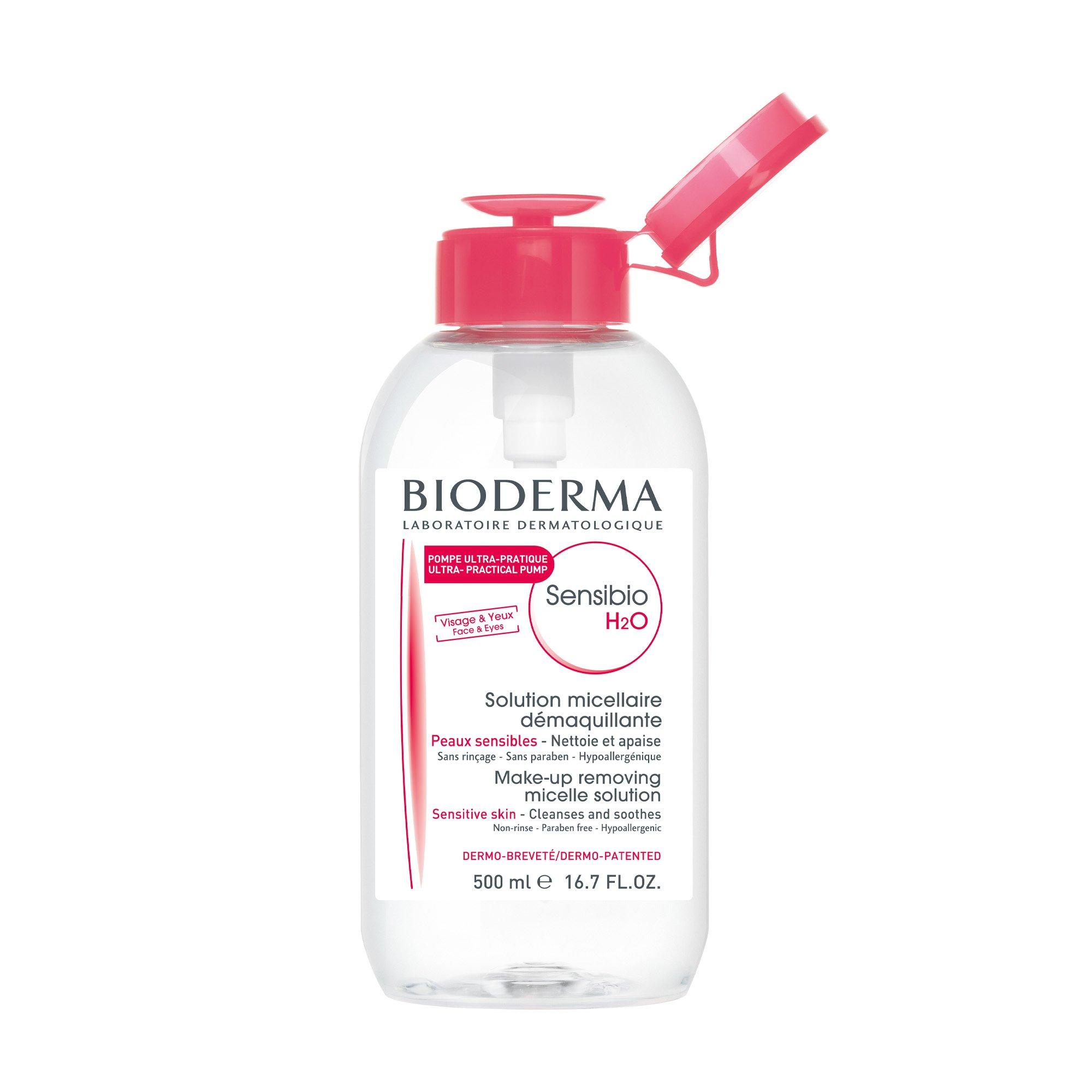 BIODERMA SEBIUM H2O Solution Micellaire Sensibio H20 Micellar Water Makeup-Entferner inklusive Duschgel 