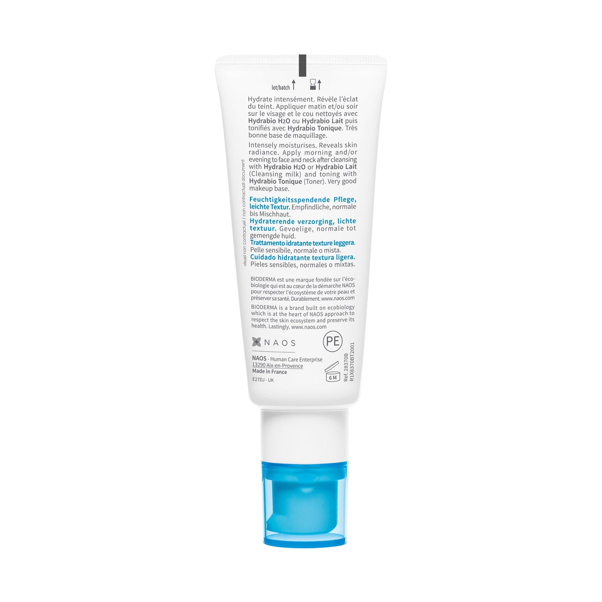 BIODERMA  Hydrabio Gel-Crème, Leichte Feuchtigkeitspflege 