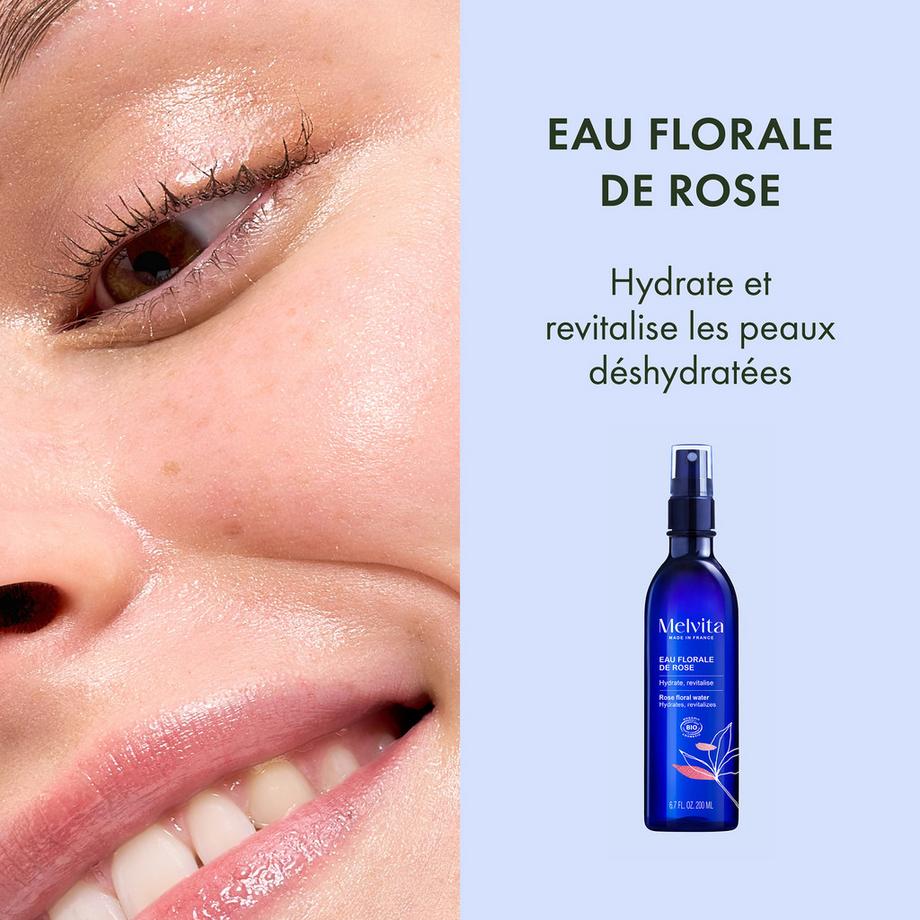 Melvita  Eau florale de rose bio brumisateur Eaux Florales 