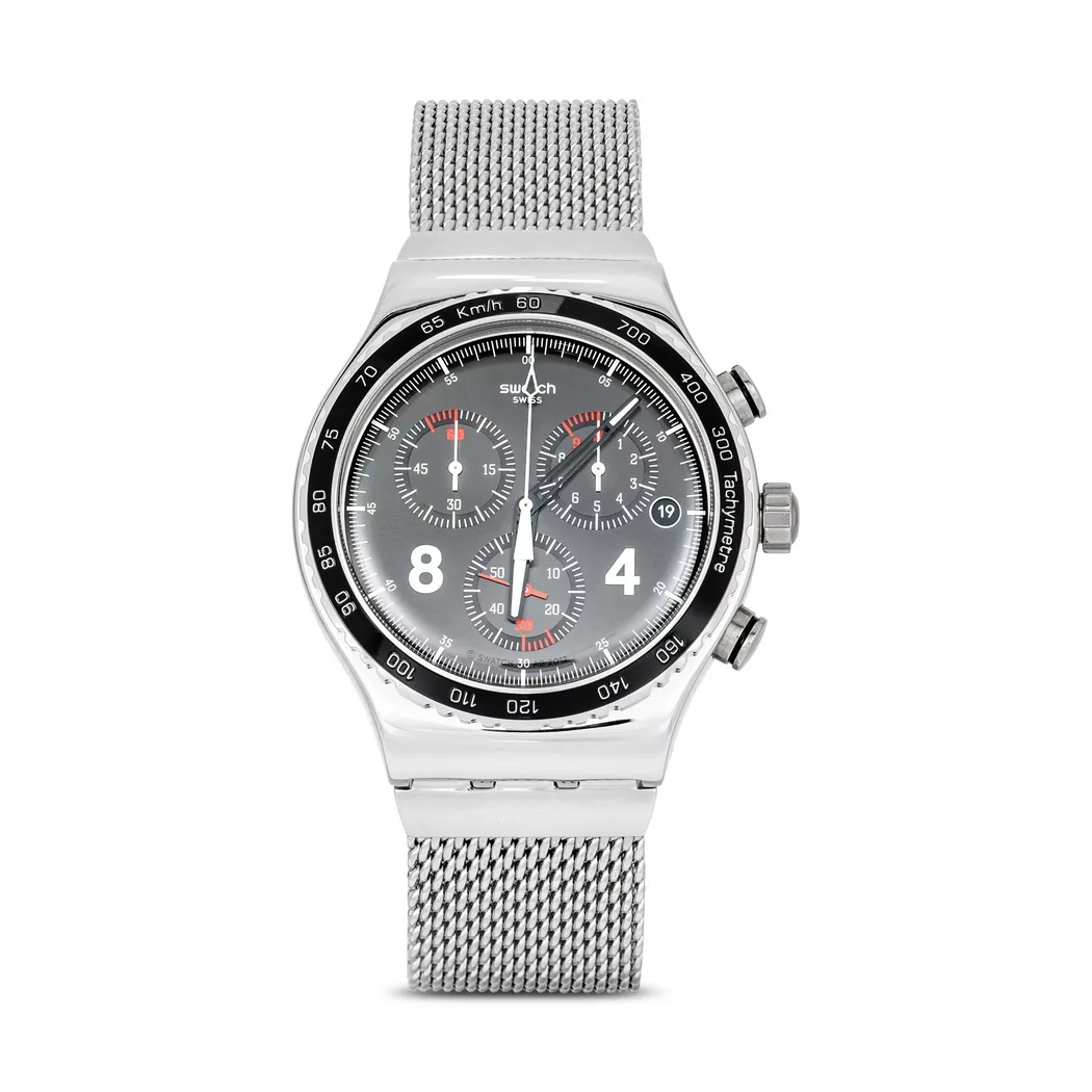 Swatch, 42mm, Silberfarben