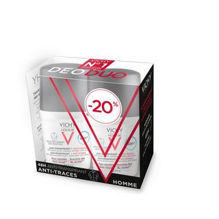 VICHY  Homme Déo Anti-Traces 48h Roll-On, Duo 