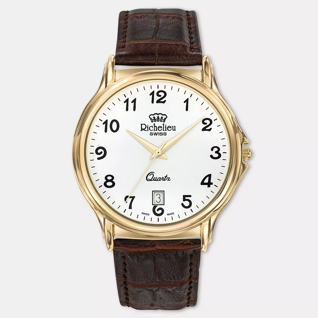 Richelieu Classic Analog Watch Brown 40mm 2