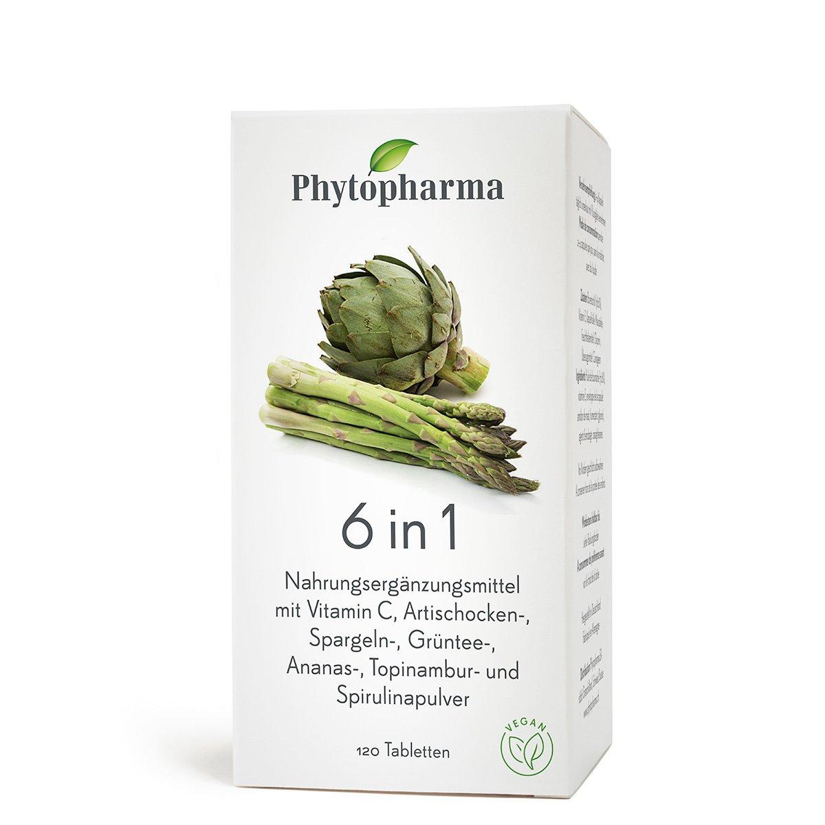 Image of Phytopharma 6in1 Tabletten - Nahrungsergänzungsmittel - 20Stück