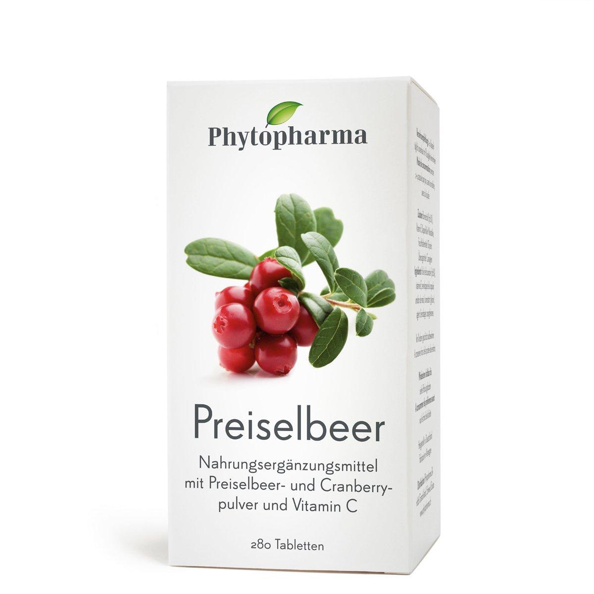 Image of Phytopharma Preiselbeer Tabletten - 280 Stück