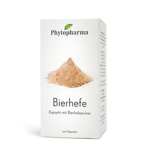 Phytopharma  Bierhefe Kapseln mit Bierhefepulver 