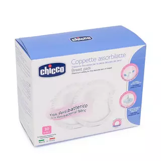 Chicco Antibakterielle Stilleinlagen Extra Comfort - 30 Stk. - 0m+  Weiss