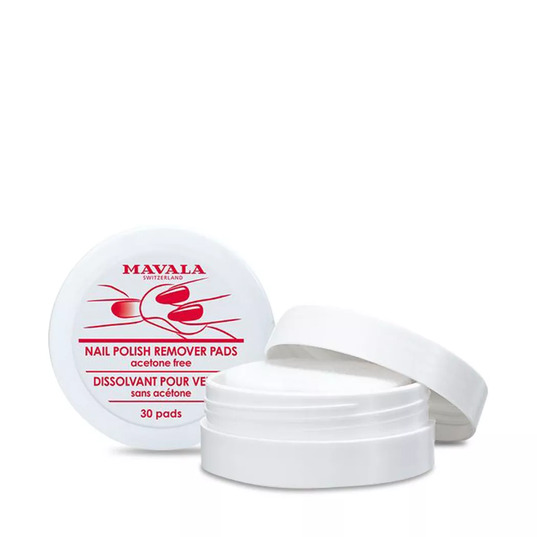 Mavala Acetone Free Nail Polish Remover Pads - 30 Pads