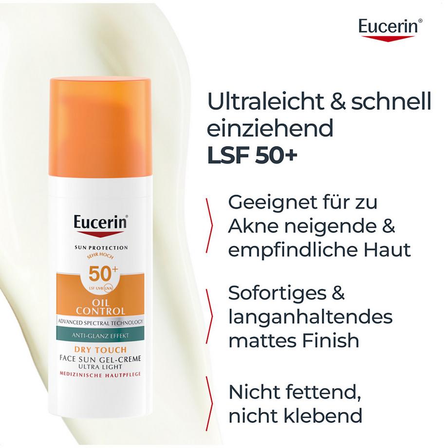 Eucerin  Oil Control Face Sun Gel-Crème SPF 50+ 