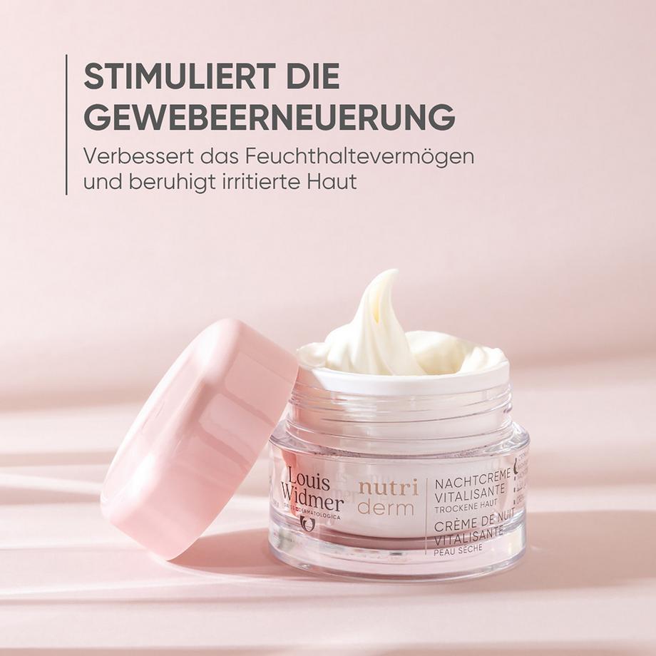 Louis Widmer  nutriderm Crema notte vitalizzante senza profumo 