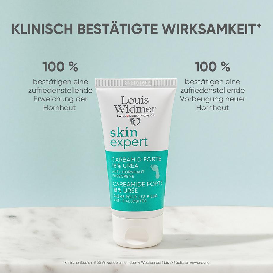 Louis Widmer  skinexpert Carbamid Forte 18 % Urea Anti-Hornhaut Fusscreme 