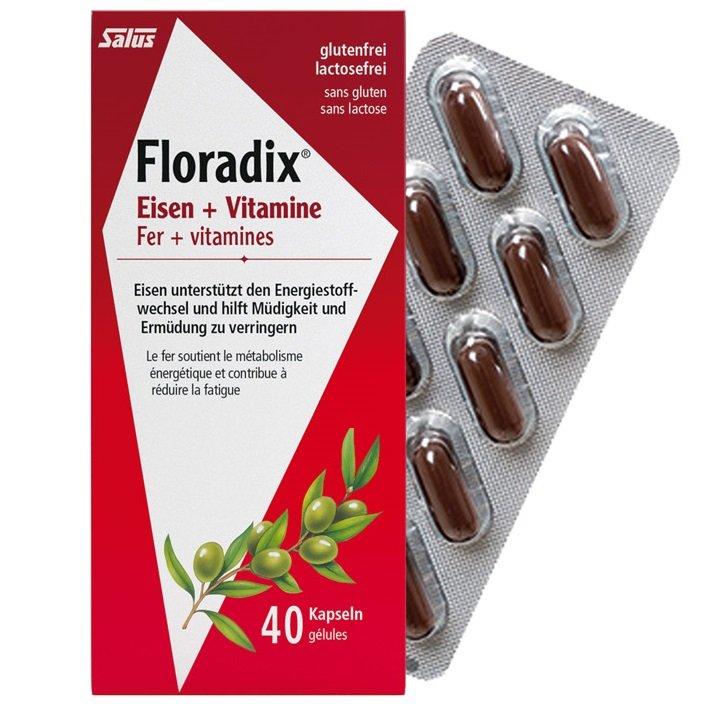 Image of Floradix Eisen und Vitamine Kapseln - 40 Stück