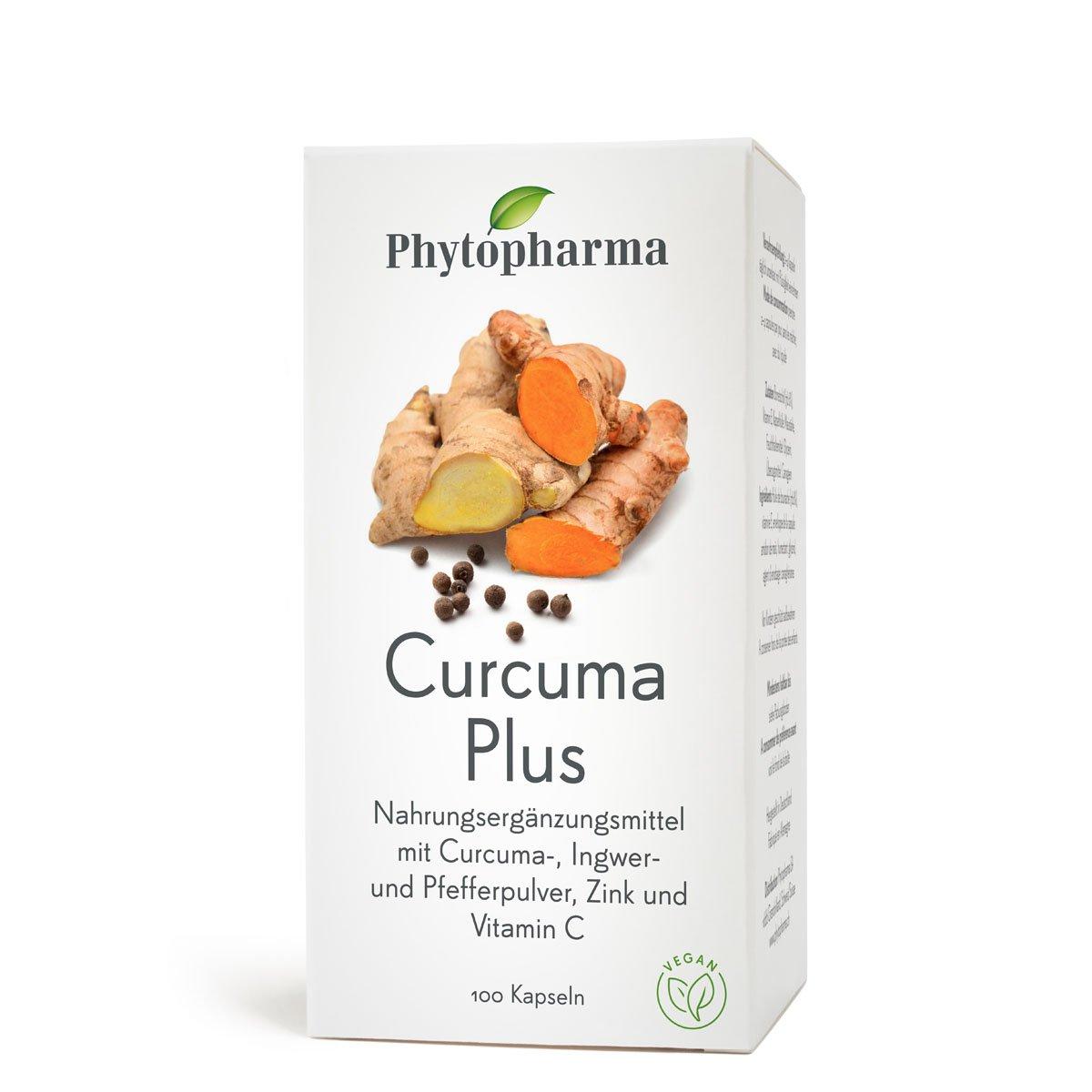 Image of Phytopharma Curucma Plus Kapseln - Nahrungsergänzungsmittel - 100Stück