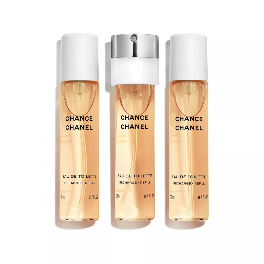 Chanel Chance eau de toilette vaporisateur twist & spray 3 recharges 3 x 20 ml