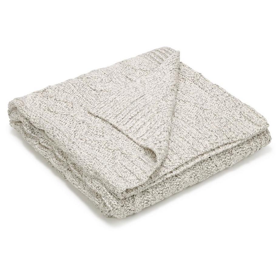 Manor Natur gestrickte Decke 