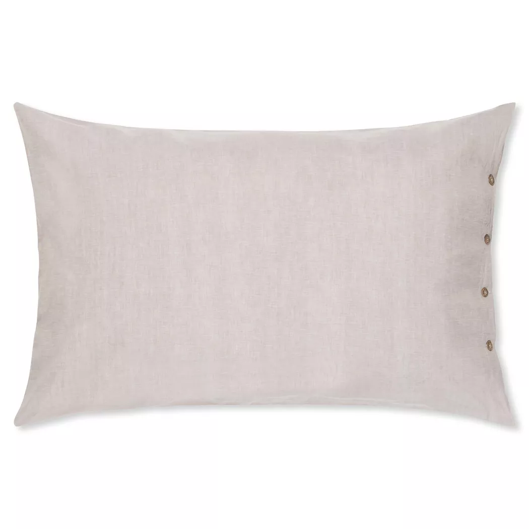Manor Collections - Kissenbezug, Doug Kissenbezug mit Knopfverschluss, 60X90, Beige