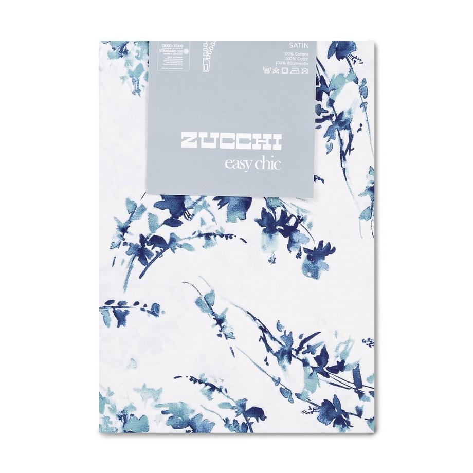 ZUCCHI INA V3 Federa in raso di cotone floreale  
