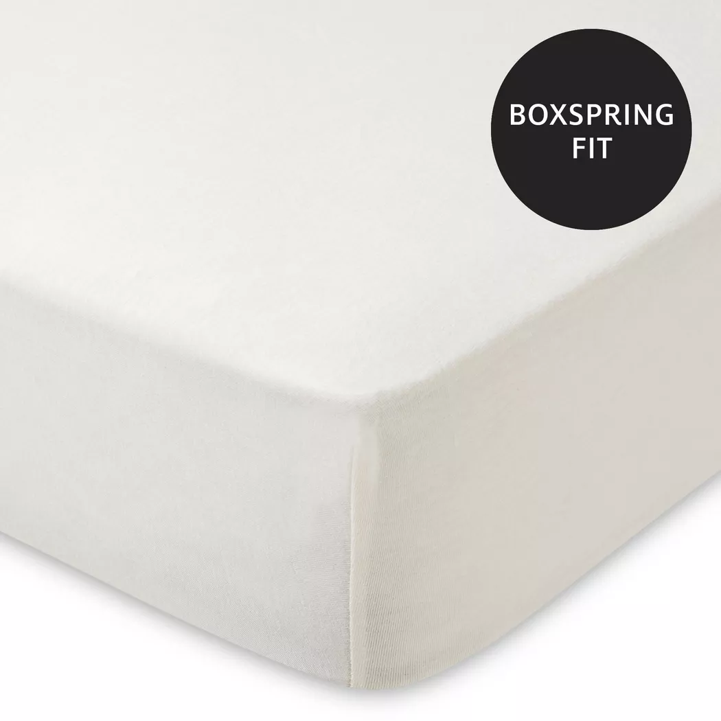 Manor - Fixleintuch, Super Stretch Jersey Fixleintuch, 90-100 x 200-220 x 22, Ecru