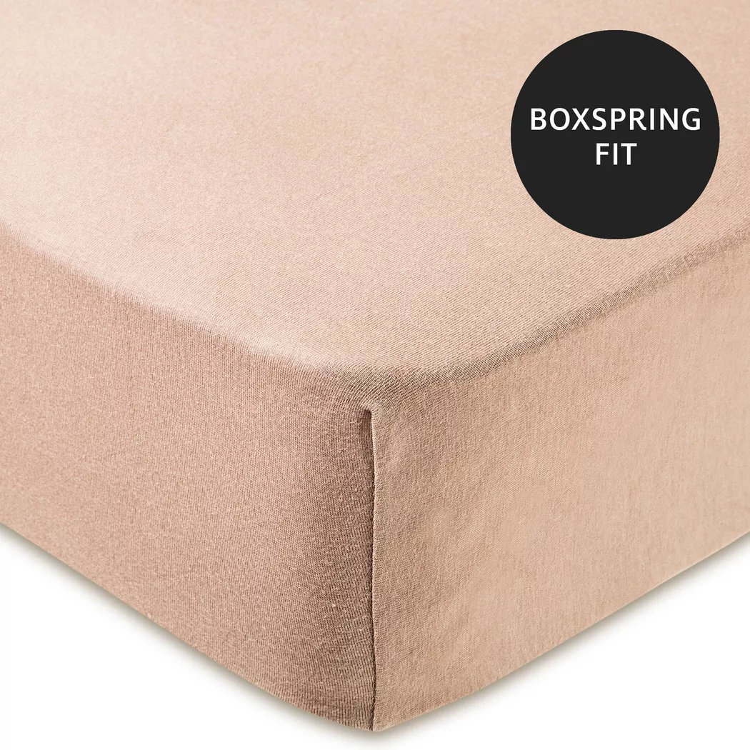 Manor - Fixleintuch, Super Stretch Jersey Fixleintuch, 90-100 x 200-220 x 22, Braun