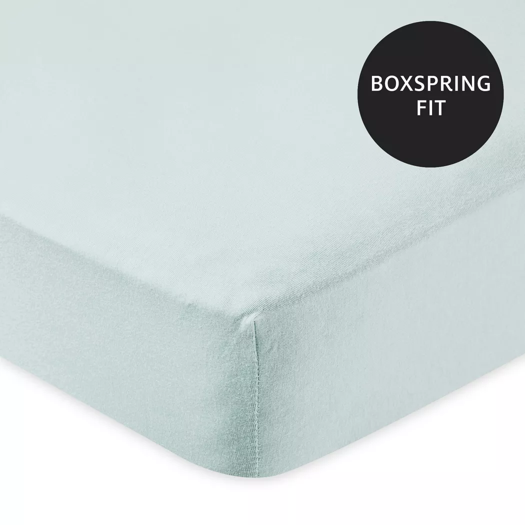 Manor - Fixleintuch, Super Stretch Jersey Fixleintuch, 180-200 x 200-220 x 35, Gletscherblau