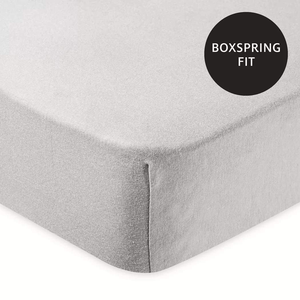 Manor Super Stretch Fitted Sheet Medium Gray