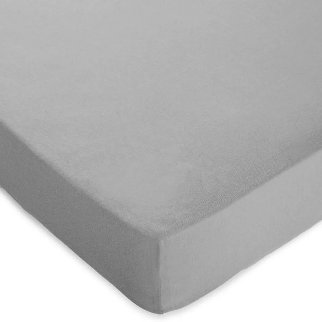 Manor - Fixleintuch, Topper Super Stretch Fixleintuch, 180-200 x 200-220 cm, Mediumgrau