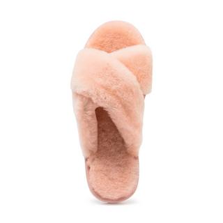 Warm & Comfy Pelle di pecora Slippers Cross 