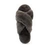 Warm & Comfy Pelle di pecora Slippers Cross 