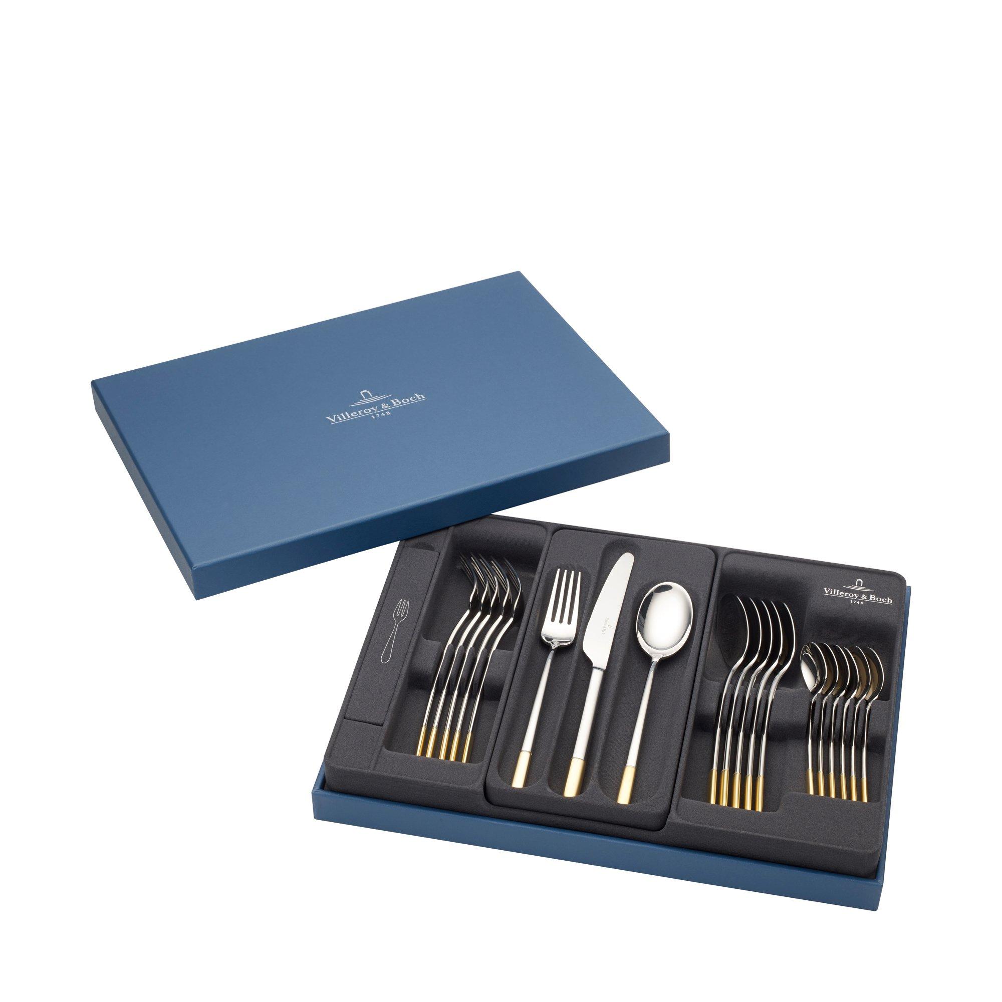 Villeroy&Boch Besteck-Set, 30-teilig Ella teilvergoldet 