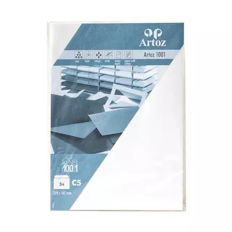 Artoz Pack enveloppes Papier 1001 Blanc