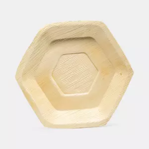 Assiette hexagonale, 12pcs