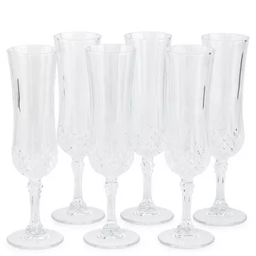 Flûtes à champagne, 6 pièces