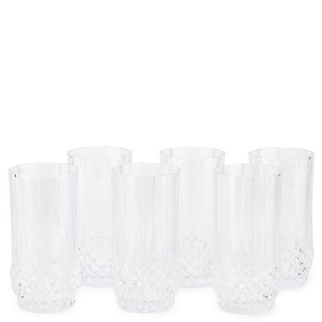 CRISTAL D'ARQUES Longdrinkglas, 6 Stück Longchamp 