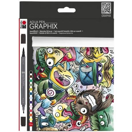 Marabu Pennarello in feltro per acquerelli Graphix 