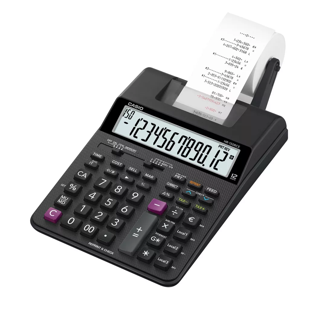 CASIO – Druckender Tischrechner, Black