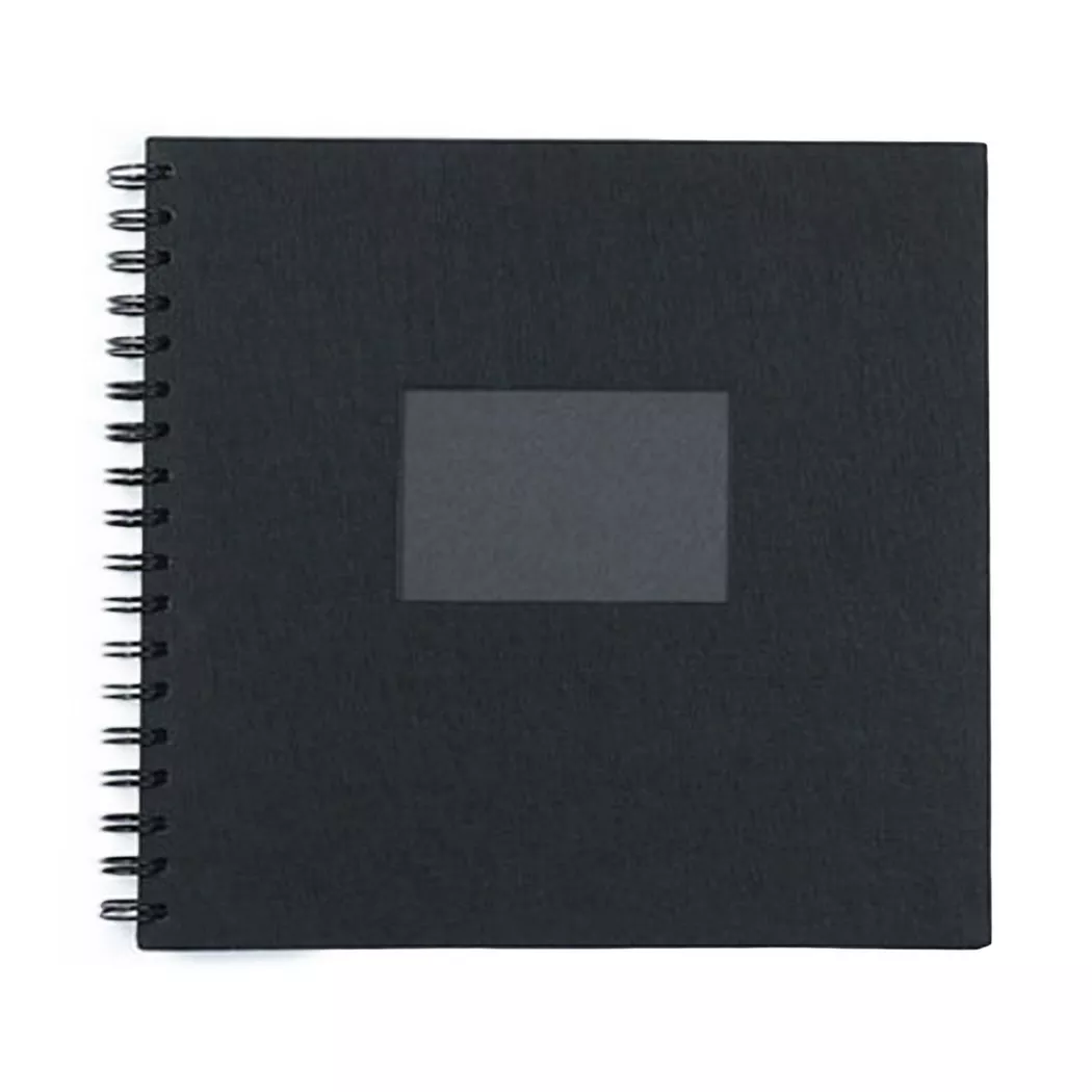 Manor - Fotoalbum mit Spiralbindung, 32x32cm, Black