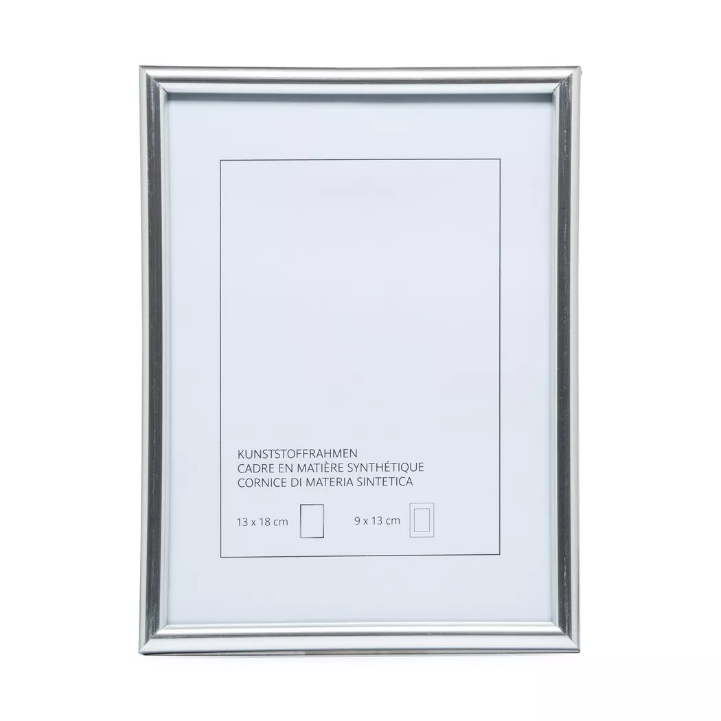 Manor Papeterie - Bilderrahmen, 13 x 18 cm, Silber