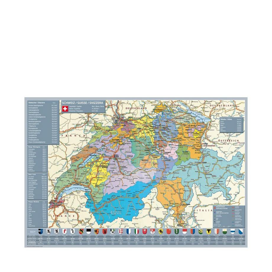 EIBERT Tampone da scrivania Schweizer Lernkarte 