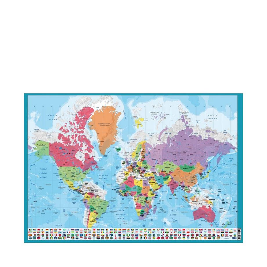EIBERT Tampone da scrivania Weltkarte 