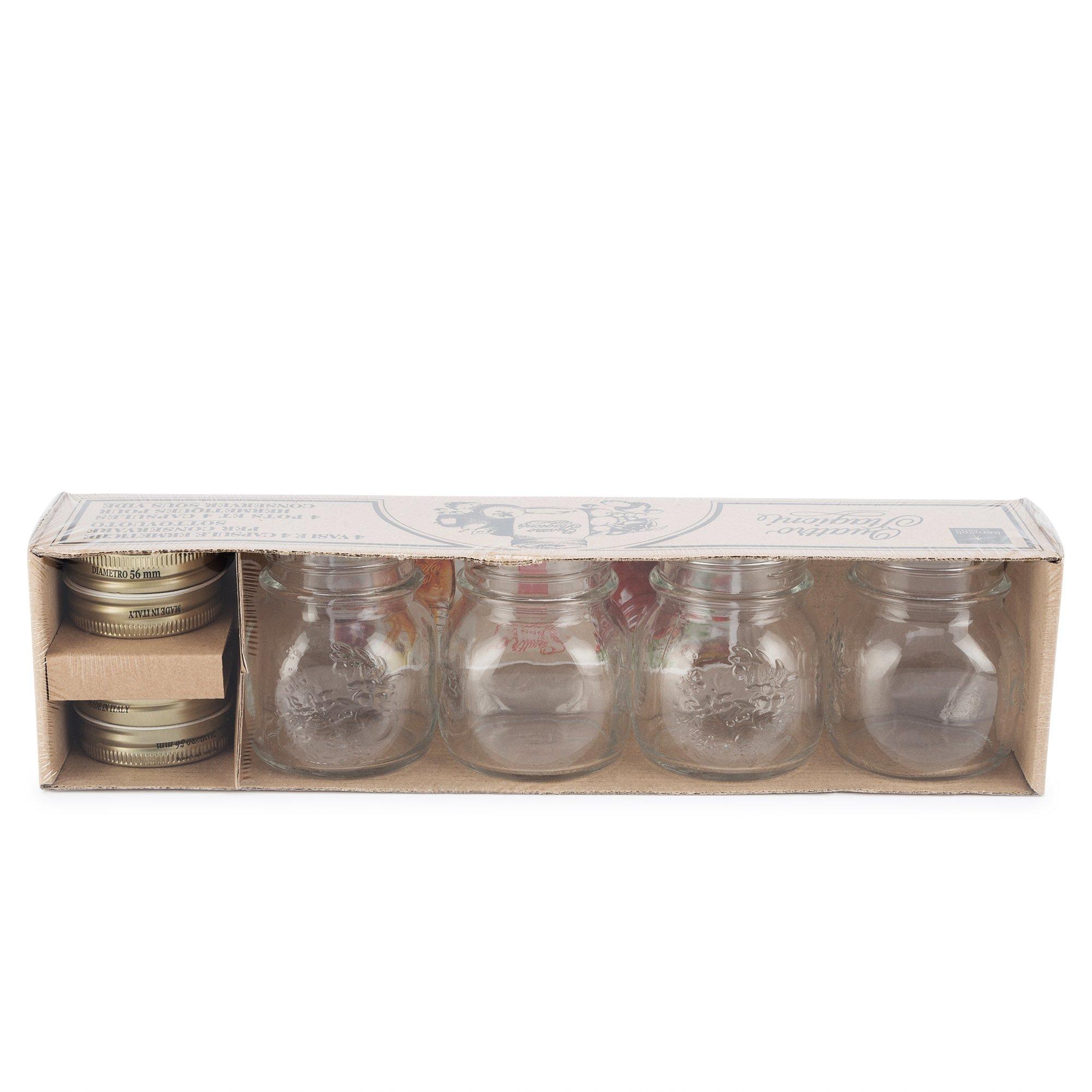 Bormioli Rocco Set barattoli per marmellata Quattro Stagioni 
