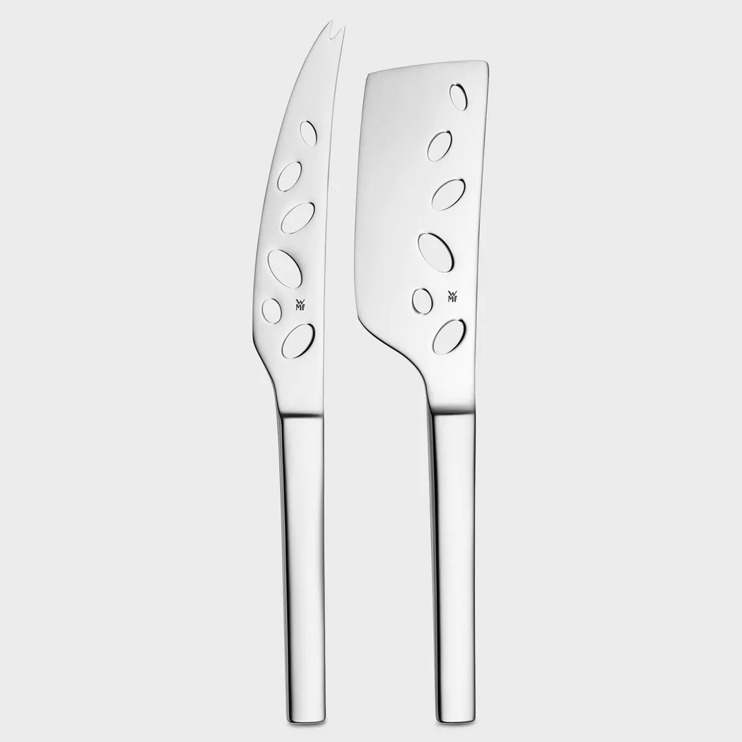 WMF Nuova Cheese Knife Set 2 Pieces Silver