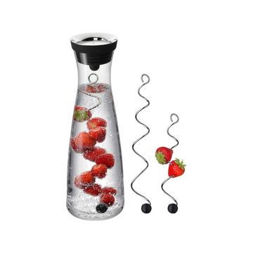 Wasserkaraffe mit 2 Fruchtspiessen