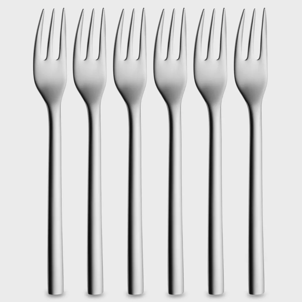 WMF Kuchenbesteck-Set 6-teilig NUOVA Cromargan silber baby