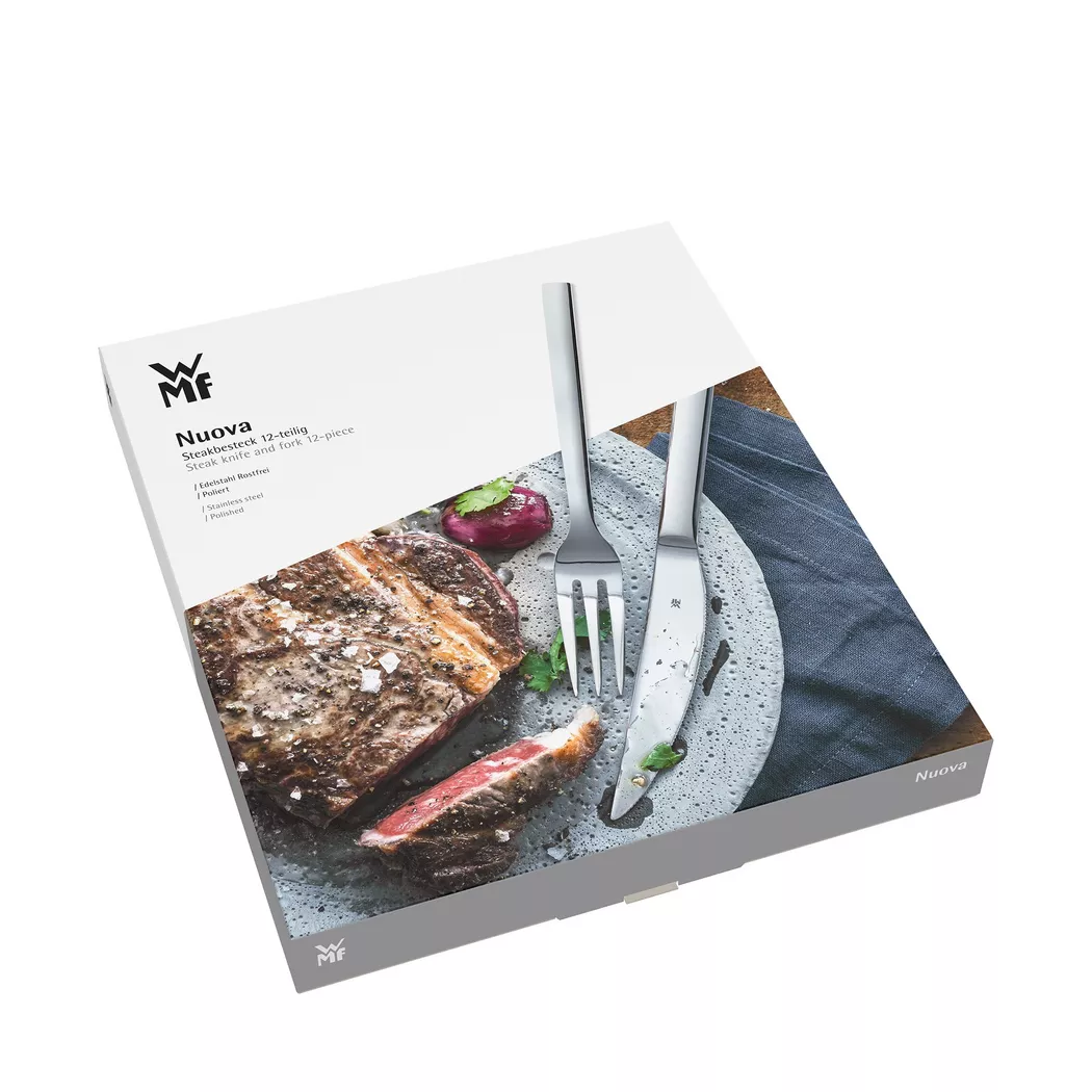 WMF Steakbesteck "Nuova" Solide Monobloc Steakmesser