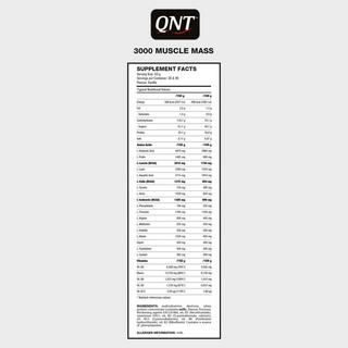 QNT QNT Weight Gain 3000, Vanilla Poudre Power 
