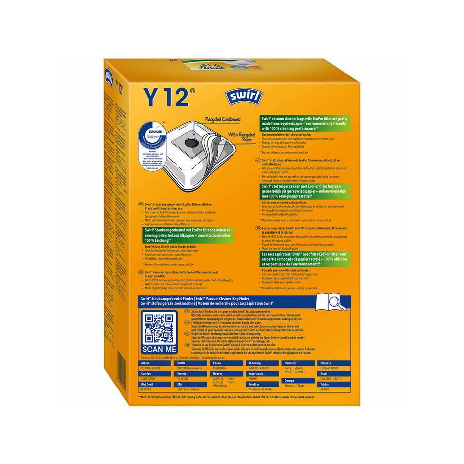 swirl Staubbeutel Swirl Y12  EcoPor 