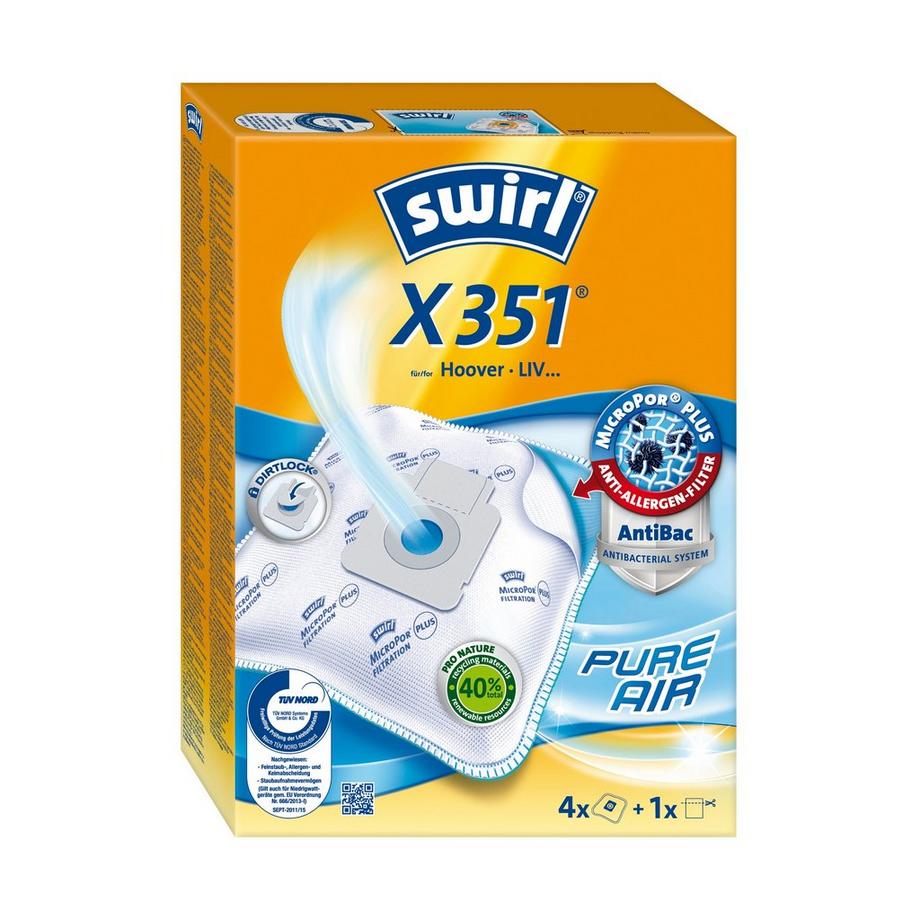 swirl Borsa Hoover X351 MicroPor Plus Filtration 