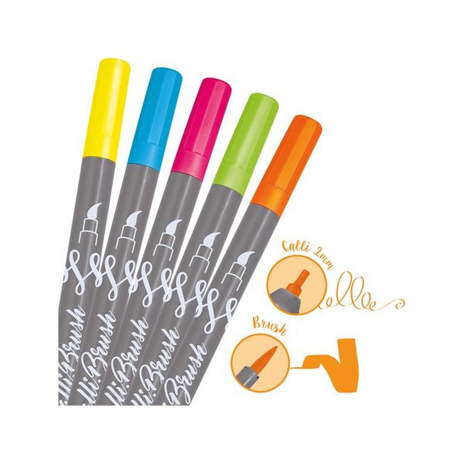 Online Set di penne in fibra Calli Brush 