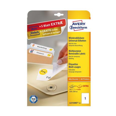 Avery-Zweckform Etichette Wiederablösbar 