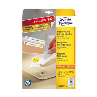 Avery-Zweckform Etichette Wiederablösbar 