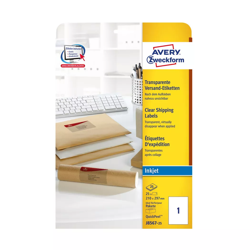 Avery-Zweckform – Etiketten, 210x297mm